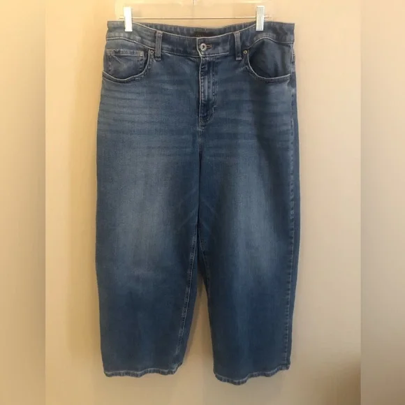 Talbots wide leg cropped jeans - Picture 3 of 6